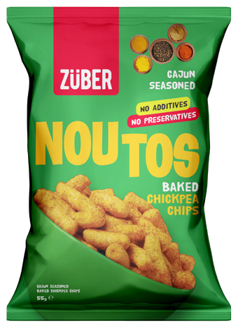 Züber Noutos Cajun chickpea chips